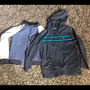 Reversible kids jacket & Tony Hawk Hoodie